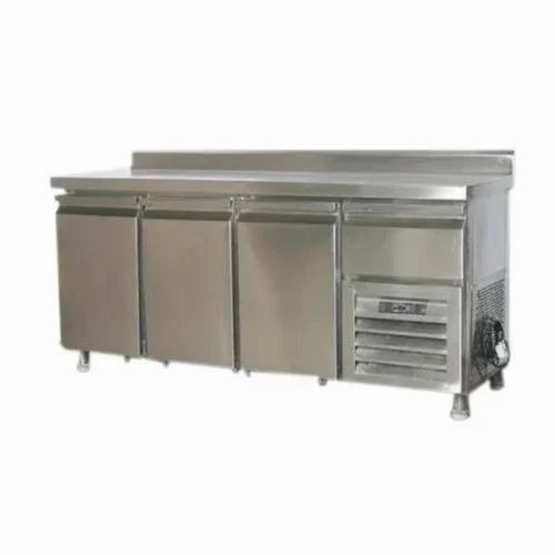 Stainless Steel Three Door Under Counter Refrigerator