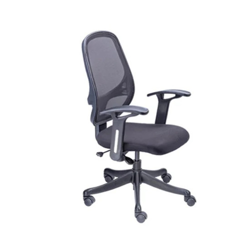 ABP-614 Mesh Office Chair - Foam Material, 21 Inch Height, Black | Durable, Easy to Clean, Skin Friendly, Polished Finish