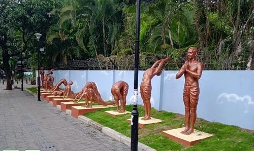 Frp Yoga Surya Namaskar Statue Sculpture 6 Ft