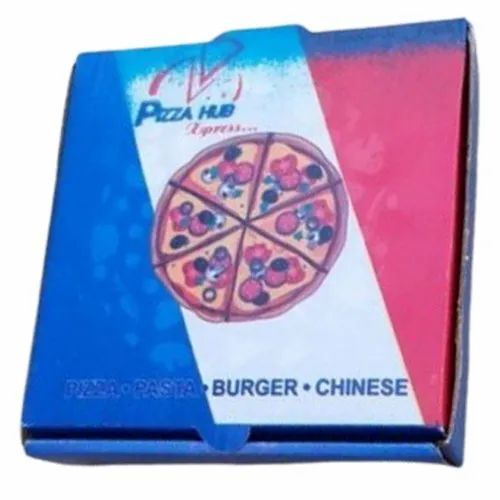 Pizza Packaging Box - Paper 150 GSM Multicolor Moisture Proof Eco Friendly Load Capacity 5 Kg