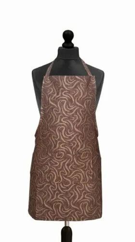 Printed Brown Cotton Apron