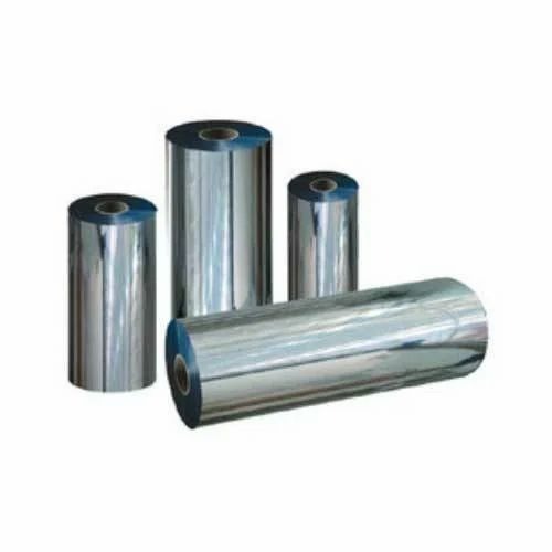 Silver Polyester Film - 60 Meter, 3-4 mm Thickness, Silver Color | Heat Sealable, Packaging Use