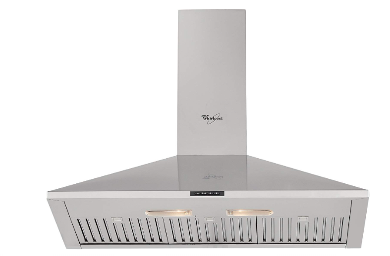 Whirlpool 60Cm 1000 M3/Hr Silver Kitchen Chimney Akr 601 Platinum 3 Baffle Filters - Features: Rust Proof