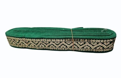 1.5inch Green Sequin Laces