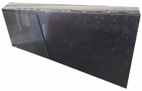 15mm Galaxy Granite Slab - 155mm Thickness, Polished Black | Flooring and Countertops Use, Low Water Absorption