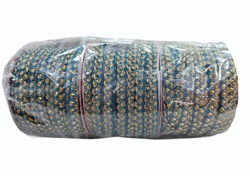 1inch Cotton Zari Laces - Cotton, 1 Inch Width, Light Green, 18 Meter Roll | Durable, Lightweight, Fine Finished, Modern Style