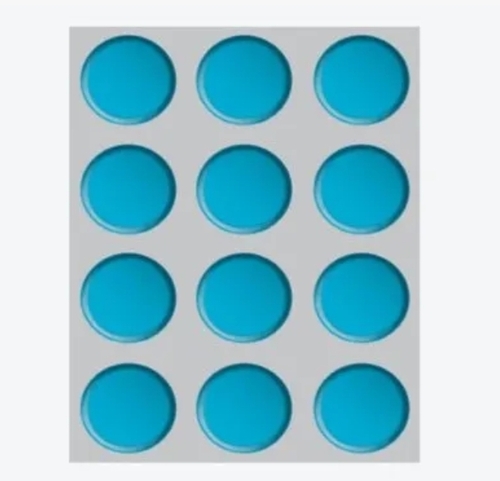 Blue Bubble Gloss Laminate Sheets - 8x4 Feet, 4mm Silver Textured | Glossy Finish, Scratch Resistant, Waterproof, Flexible Design