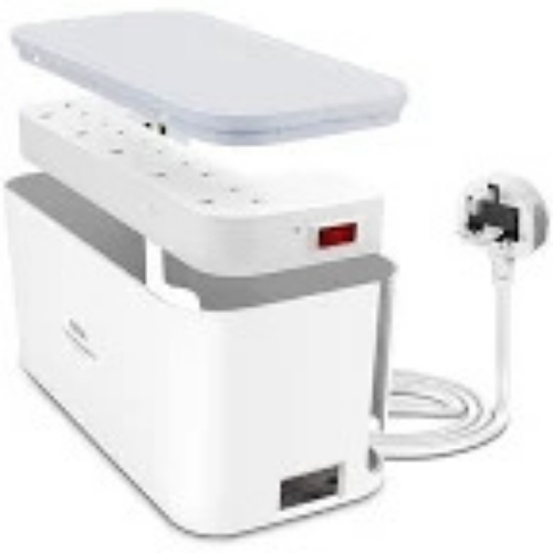 Extension Lead With Usb Slots Cable Tidy Box Fdtek 5 Way Plug Extension