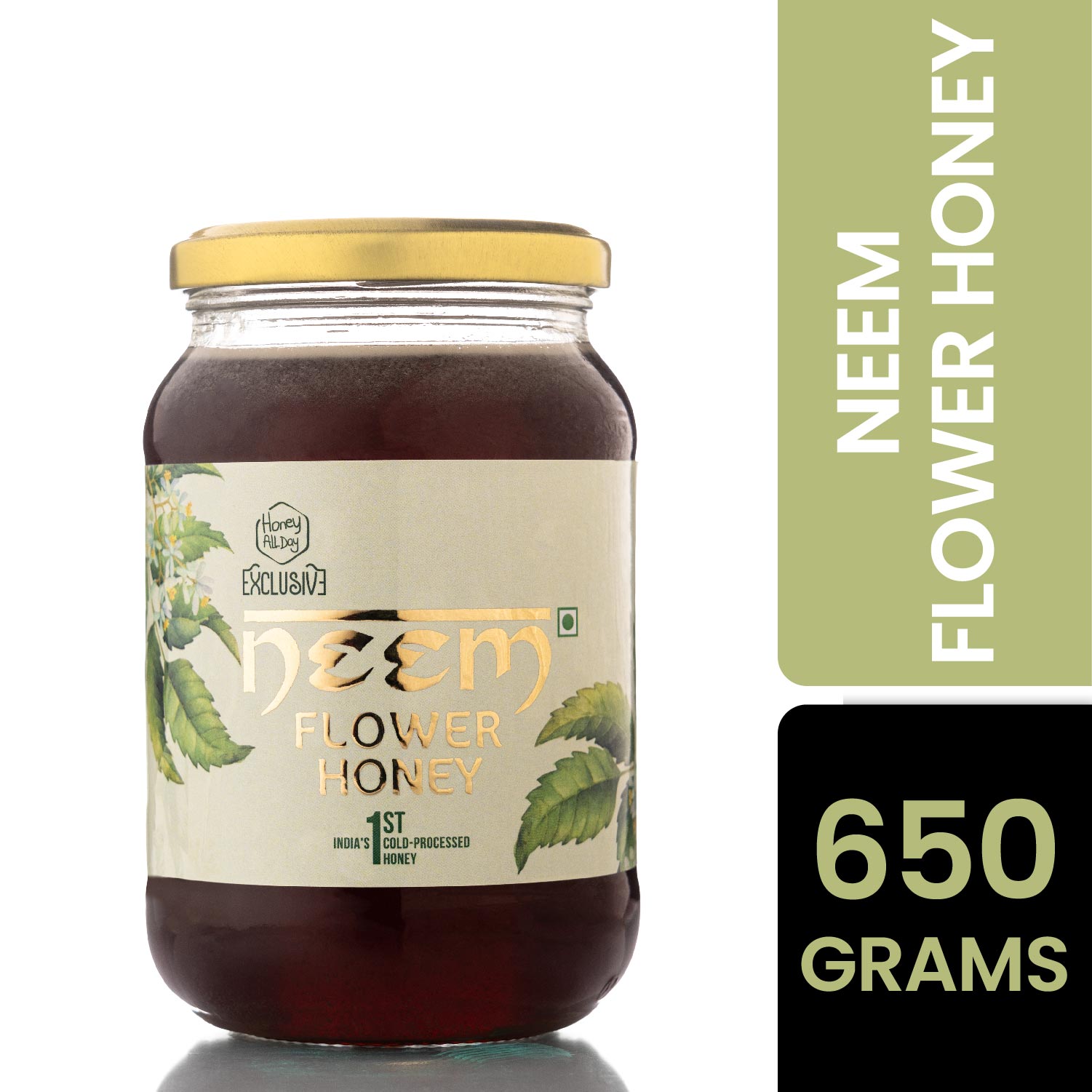 Honey All Day Neem Flower Raw Honey - 100% Organic Medicinal Grade & NMR Tested