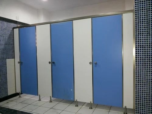 Modular Toilet Partition - 4x4x8.6 Feet, 1 Compartment | Rectangular, Commercial Use, Any Color