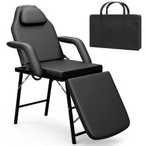 Paddie Portable Tattoo Chair - Durable Rust Proof Black | Portable Industrial Use