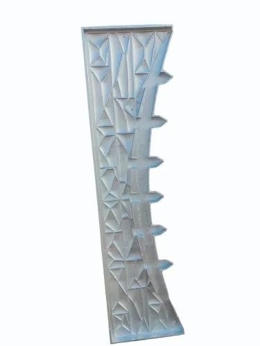 Precast Boundary Wall Mould - Mild Steel 1.5ft x 6ft Silver Matt Finish for Shaping Panels