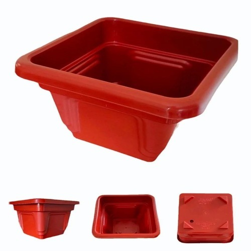 Red Planter Square 10''