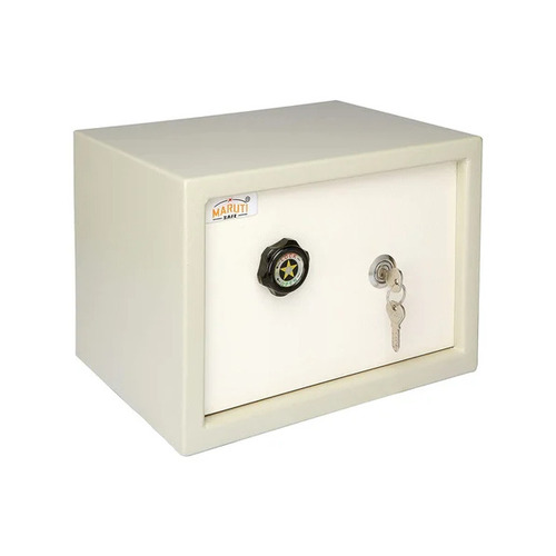 Safety Locker - Stainless Steel 8 Litre Single Door White Box Packaging
