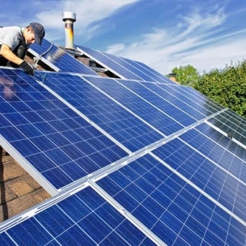 Solar System - Standard Size, Blue | Easy To Install, Eco-friendly, Automatic Solar Power System