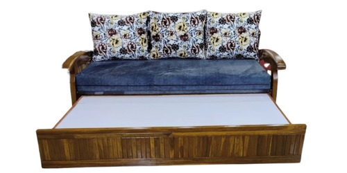 Teak Wood 3 Fold Sofa Cum Bed