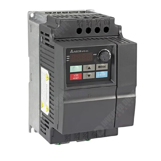 VFD037EL43A Three Phase 415V 3.7KW / 5HP Inbuilt EMC filter Non detachable display unit