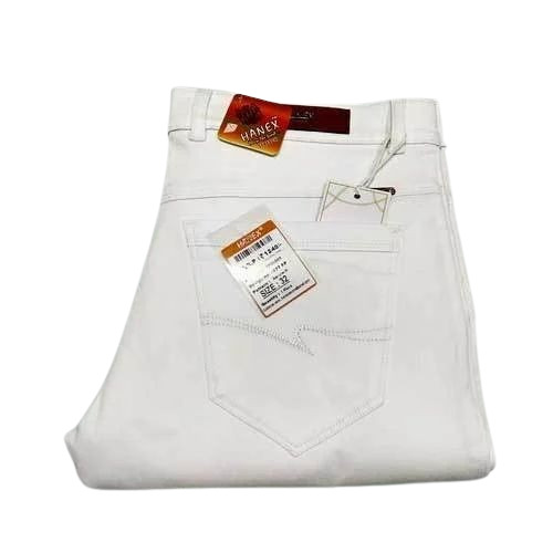 White Color Formal Cotton Trousers