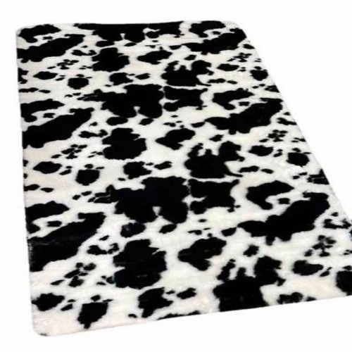 White Printed Carpet
