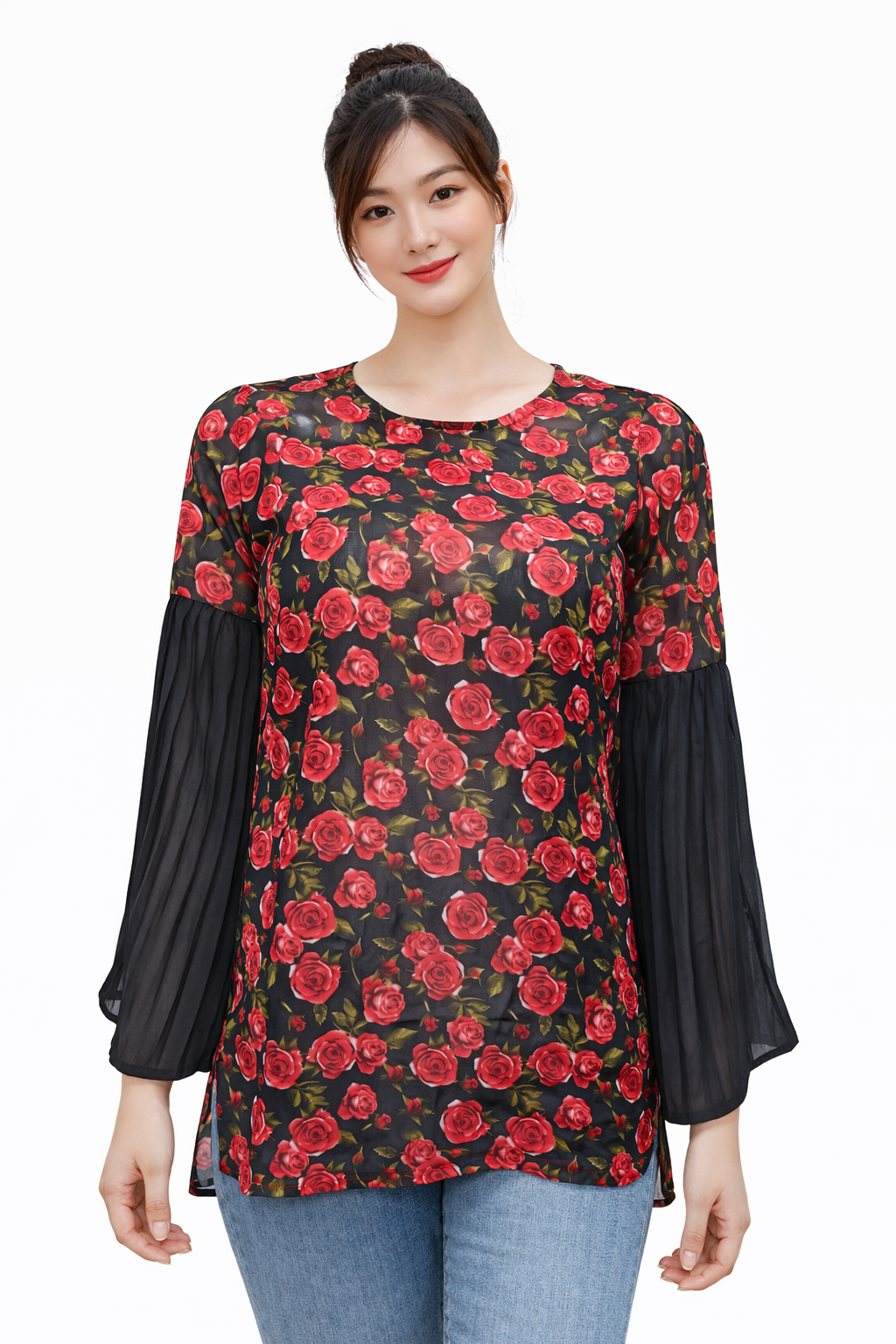 Womens Middi Dress Top - Color: Many Colour