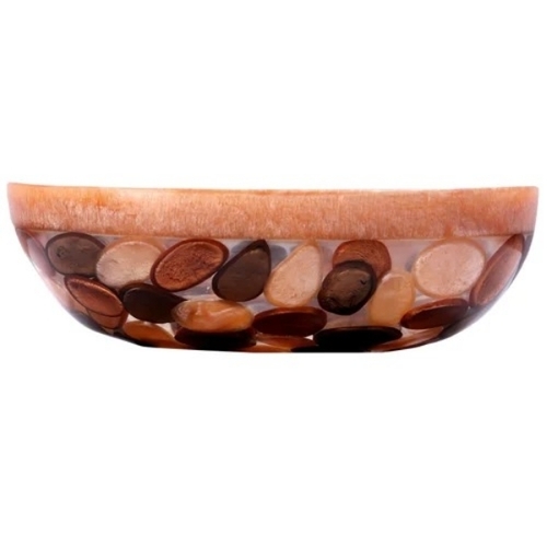 Brown Resin Wash Basin