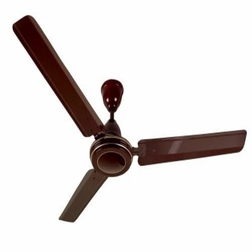 Ceiling Fan - Copper Winding, 24 Inch, Brown | Iron Blades, Double Ball Bearing, Electrical Powered