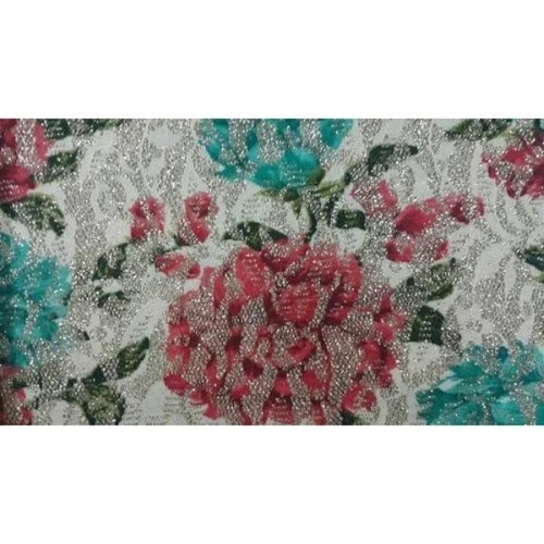 Garment printed flock fabric