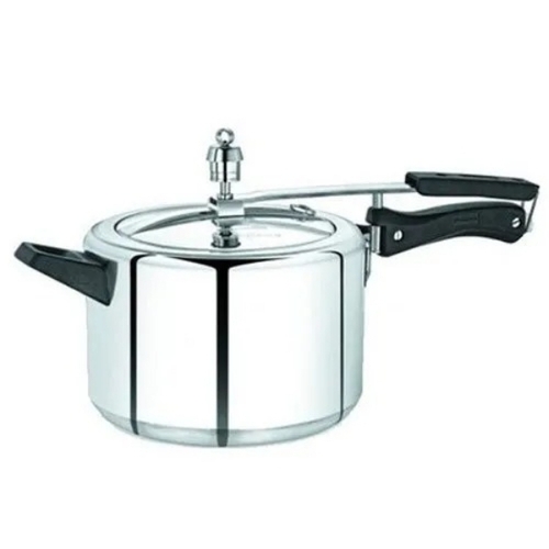Inner Lid Aluminum Pressure Cooker - Stainless Steel, Silver, Glossy Finish | Corrosion Resistant, Polished Surface
