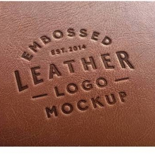 Leather Embossing Service Logo Mockup
