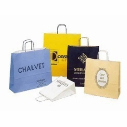 Printed Paper Bag - Printed Paper, Multi Color, Durable | Eco Friendly, Customized, Rust Proof
