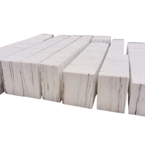 Albeto Makrana Marbles - 16mm Slab, White Indian Marble, Unpolished Surface, Flooring Use