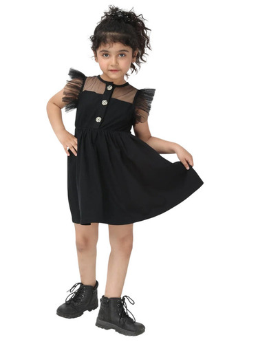 Kids Black Frock
