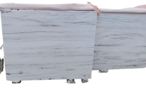 Makrana White Albeta Marble - 16mm Thick Slab, Polished Surface | Flooring, White Marble, Water Absorption No