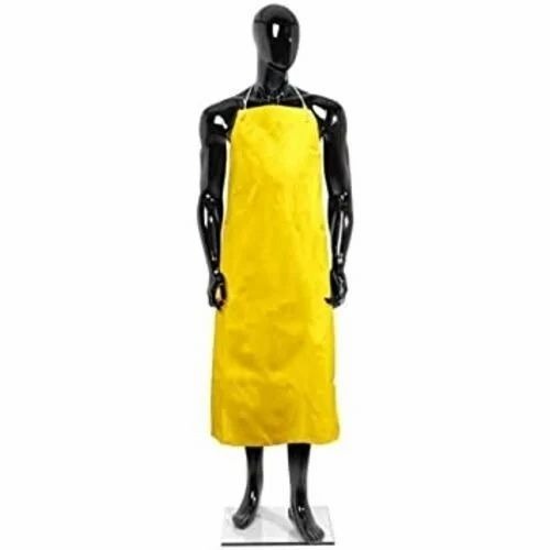 Medium Safety PVC Apron - PVC, Medium, White | Disposable, Industrial Use