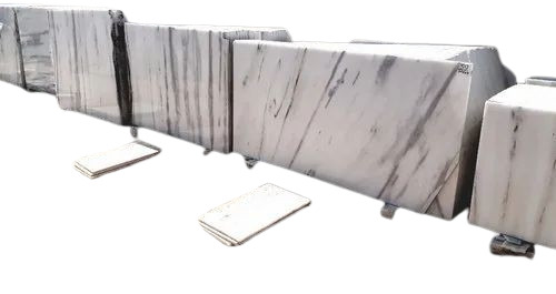 Polished Makrana Albeta Marble - 18 mm Slabs, White | Flooring, Water Absorption No