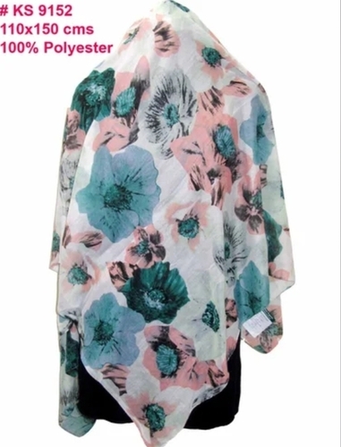 Printed Flower Scarves