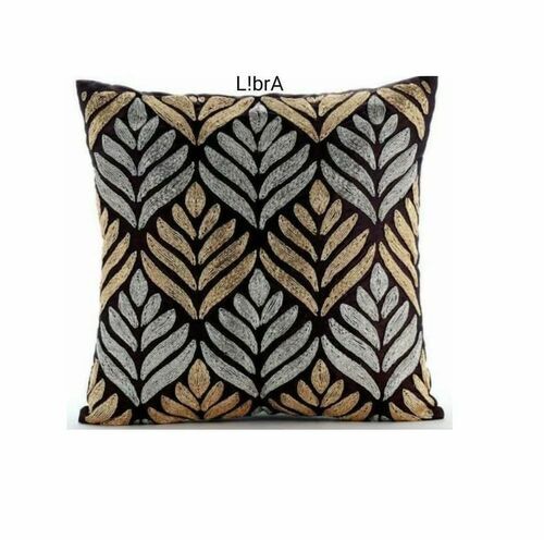 Satin Beaded Cushion Cover