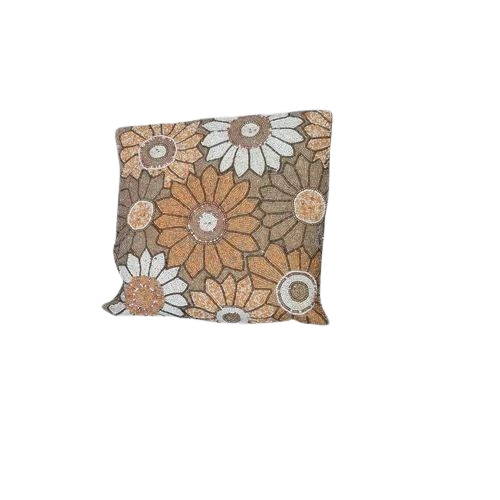 Sunflower Beads Cushion Cover