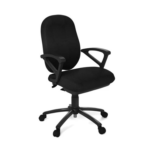 Ergonomic Mesh Office Chair - Mesh Upholstery, Chrome Plated Steel Base, Black, Adjustable Arms and Headrest | Durable, Easy to Clean, Skin Friendly, Modern Design