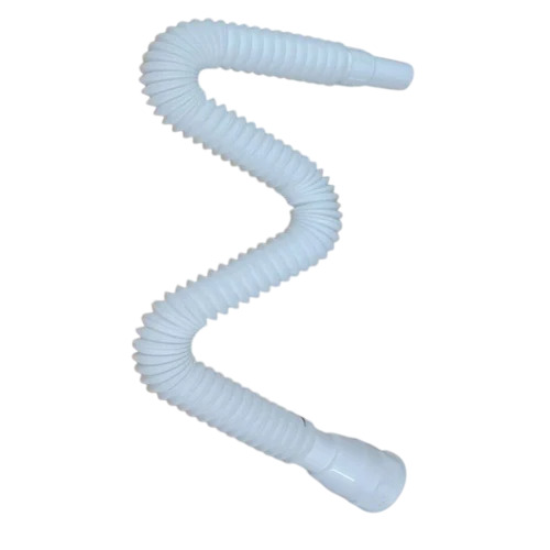 Flexible Waste Pipe, 42mm - PVC, 780mm Length, White, Ring Fit Joint | Durable, Easy Installation, Seamless