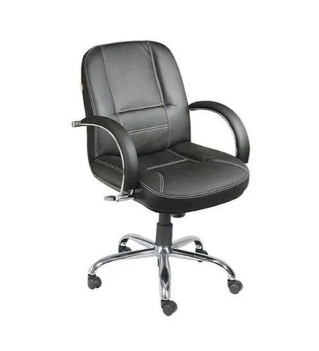 Gm-231 Black Leather Office Chair - Assembly: No Assembly Required