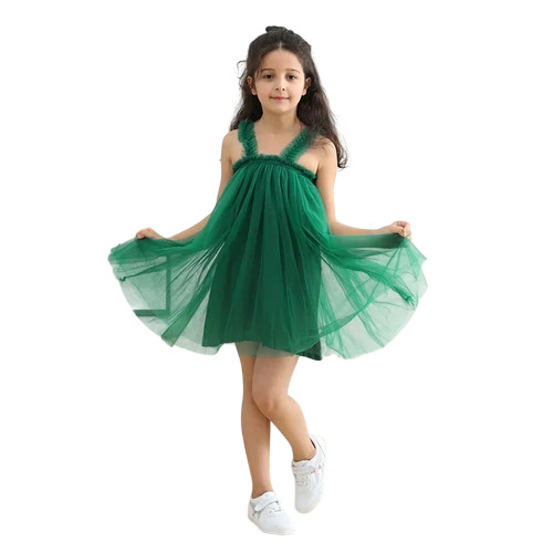 Green Kids Baby Frock