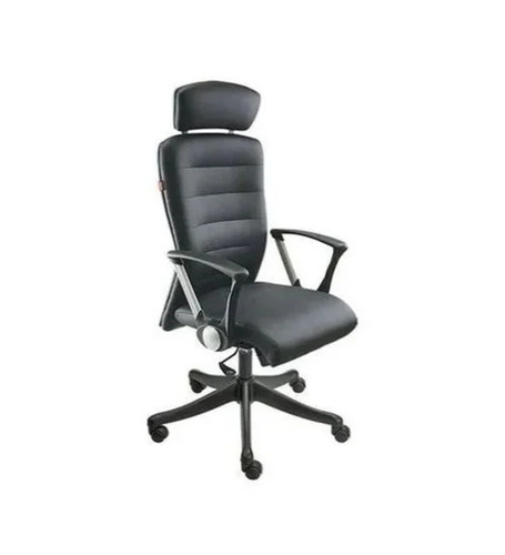 High Back Leather Office Chair - Assembly: No Assembly Required