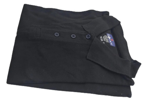 Men Black Collar T Shirt - Cotton, 90 cm, Black | Polo Collar, Half Sleeves, Plain Pattern