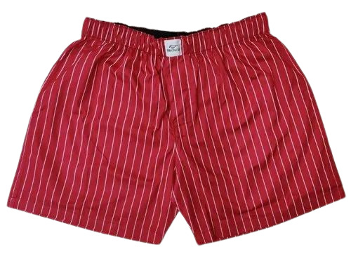 Men Red Color Shorts - Light Weight, Striped, Regular Fit, Various Sizes, Machine Wash | Soft, Comfortable, Breathable, Quick Dry, Elegant Design