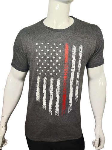 Printed Cotton Mens T Shirt - 180 GSM Cotton, Grey, Regular Fit | O-Neck, Half Sleeves, Comfortable