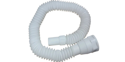 Pvc Flexible Waste Pipe, 42mm - Pvc, 1m, White, Ring Fit Joint | Durable, Easy Installation, Seamless Round Pipe