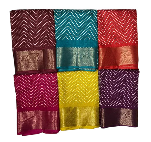 Silk Saree - Soft Silk, Custom Color, Standard Size | Skin Friendly, Modern Design, Lightweight Comfort