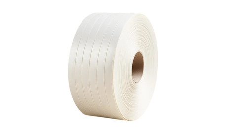 Super White PP Box Strapping Roll - 9mm Width, 0.70mm Thickness, 1400m Length | White, Recycled Material, Semi Auto Use