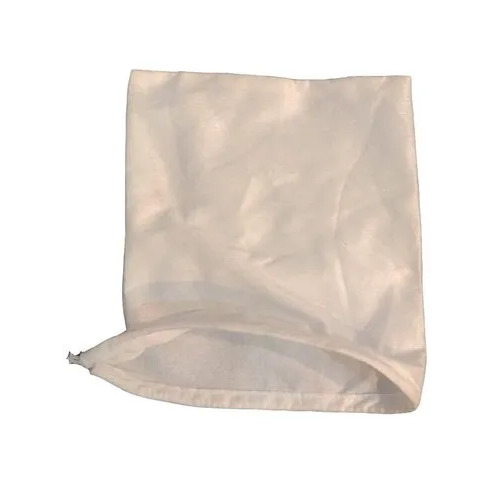 White Heavy Hardware Spunlace Fabric Pouch